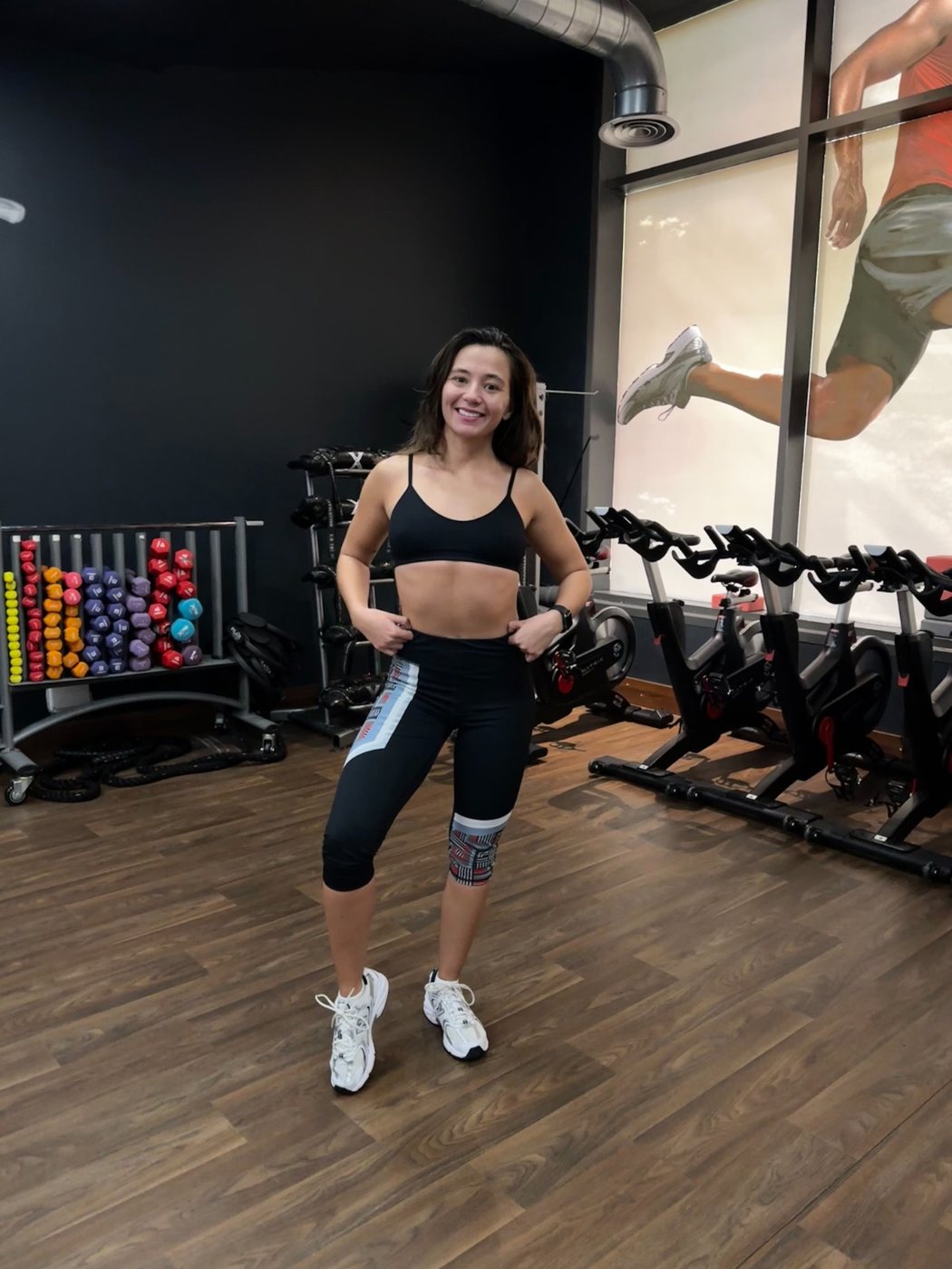 Brook, personal trainer, in the gym